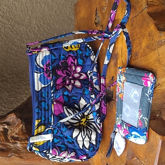 Vera Bradley African Violet Frannie Crossbody Bag - Picture 1 of 10